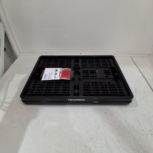 CLEVERMADE PLASTIC COLLAPSIBLE UTILITY CRATE - 21.1" X 14.6" X 10.6" - 45 L - BLACK (MODEL: 8531165-AAY) image 4