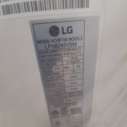 LG DUAL INVERTER SMART WI-FI PORTABLE AIR CONDITIONER - 8,000 BTUS SAC - WHITE (MODEL: LP0824IVSM) image 3