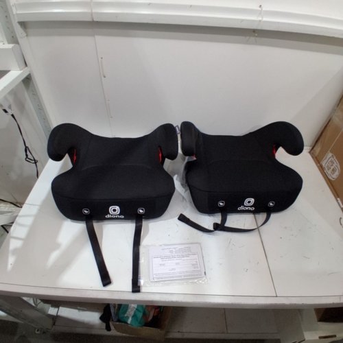 2PK DIONO SOLANA NO LATCH BACKLESS BOOSTER CAR SEATS WITH CUPHOLDERS AND REMOVABLE WASHABLE COVERS - FOR KIDS 40-120LBS - BLACK (MODEL: 32123-NA-01) image 2