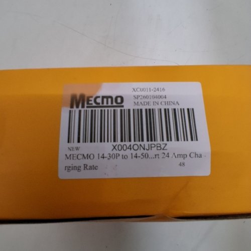 MECMO 4-PRONG DRYER TO LEVEL 2 EV CHARGER ADAPTER - 14-30P TO 14-50R - 24AMP MAX image 4