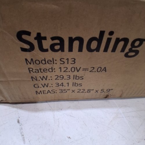 CUBICUBI ADJUSTABLE ELCTRIC STANDING DESK - 35" X 22.8" X 5.9" - LIGHT RUSTIC (MODEL: S13) image 6