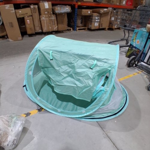 ORZBOW BABY BEACH TENT WITH MOSQUITO NET - 53" X 18" - GREEN\BLUE image 2