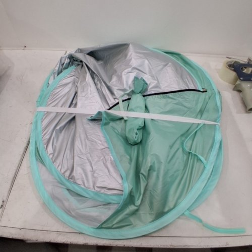 ORZBOW BABY BEACH TENT WITH MOSQUITO NET - 53" X 18" - GREEN\BLUE image 4