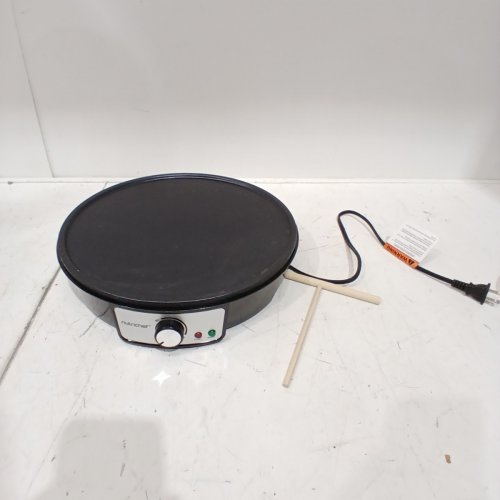 NUTRICHEF ELECTRIC CREPE MAKER/GRIDDLE -12" - BLACK (MODEL: PCRM12N) image 3