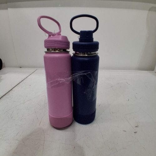 2PC THERMOFLASK INSULATED BOTTLES - 24 OZ EACH - BLUE/PINK (ITEM: 2730866) image 2