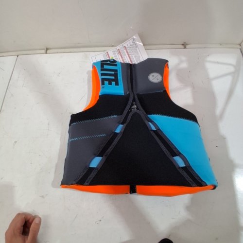 YOUTH HYPERLITE PFD VEST- 55LBS - 88LBS - BLUE/GREY/ORANGE (MODEL: 1819492) image 5