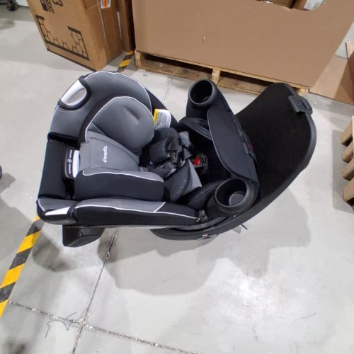 EVENFLO REVOLVING CONVERTIBLE CAR SEAT - 4-120 LBS - BLACK AND GRAY (MODEL: CS360112405C) image 3