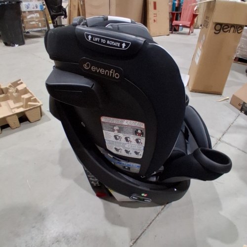 EVENFLO REVOLVING CONVERTIBLE CAR SEAT - 4-120 LBS - BLACK AND GRAY (MODEL: CS360112405C) image 7