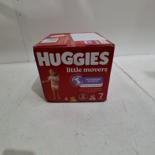 42PK HUGGIES LITTLE MOVERS OUTSTANDING ACTIVE FIT BABY DIAPERS - SIZE 7 image 2