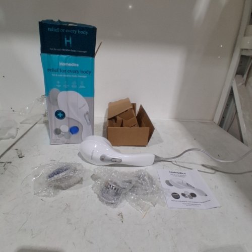 HOMEDICS HOT & COLD VIBRATION BODY MASSAGER WITH ATTACHMENTS - WHITE (MODEL: HHP-256HJ) image 4