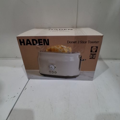 HADEN DORSET STAINLESS STEEL RETRO TOASTER WITH ADJUSTABLE BROWNING CONTROL- 900W- BEIGE (MODEL: HT201001-US) image 4