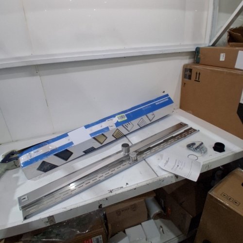 SANITEMODAR LINEAR STAINLESS STEEL SHOWER DRAIN WITH REMOVABLE GRATE - 48" image 2