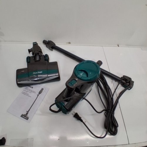 SHARK ULTRA LIGHTWEIGHT CORDED STICK VACUUM WITH EASY EMPTY CANISTER - 120V - GREEN/GREY (MODEL: CS110EMC) image 3