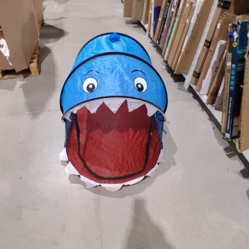 SHARK POP-UP PLAY TENT - BLUE AND RED image 3