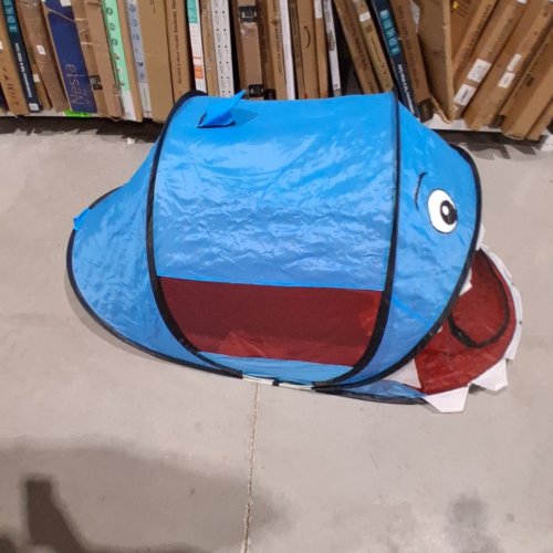 SHARK POP-UP PLAY TENT - BLUE AND RED image 4