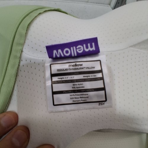 MELLOW SLEEP CLOUD ALIGN ULTIMATE COOLING COMFORT PILLOW - REGULAR 26" X 14" - SAGE GREEN image 2