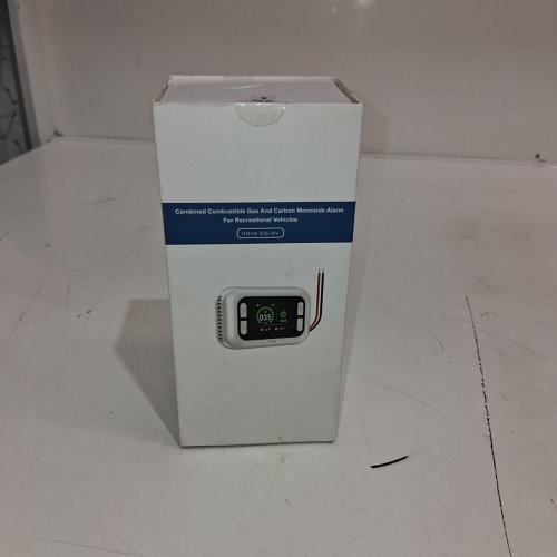 4-IN-1 CARBON MONOXIDE DETECTOR HARD WIRED - DETECTS NATURAL GAS LEAK DETECTOR, DIGITAL DISPLAY FOR CO, TEMP, HUMIDITY - WHIE (MODEL; HD18-CGS) image 2
