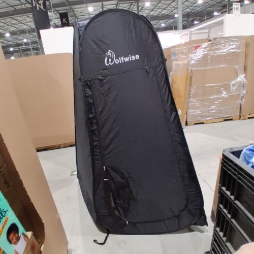 WOLFWISE PORTABLE POP-UP PRIVACY SHOWER/CHANGING ROOM/TOILET/ TENT - 78.7" X 47.2" X 47.2" - BLACK - (MODEL: LP25068.03BL)) image 2