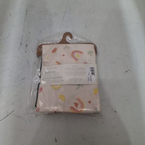 BABY GEORGE ORGANIC COTTON CRIB SHEET -28" X 52" - PINK/RAINBOWS image 3