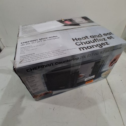 CHEFMAN MICROWAVE OVEN WITH 10 POWER MODES & CHILD SAFETY LOCK - 0.7 CU.FT. - BLACK (MODEL: RJ55-7-V2) image 10