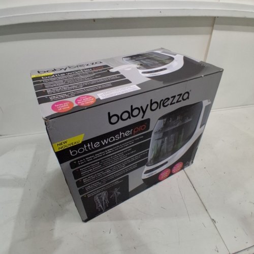 BABYBREZZA BOTTLE WASHER PRO 3-IN-1 WASHER/STERILIZER/DRYER - HOLDS 4 BOTTLES - BLACK/WHITE (MODEL: BRZ0103) image 6