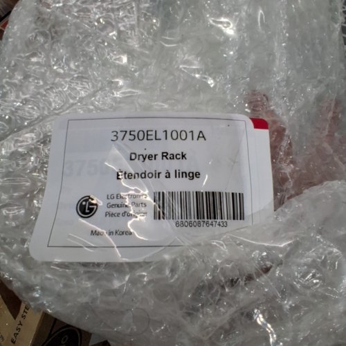 LG FRONT LOAD DRYER RACK - 27'', COMPATIBLE WITH DLEX SERIES DRYERS - GREY (MODEL : 3750EL1001A)) image 4