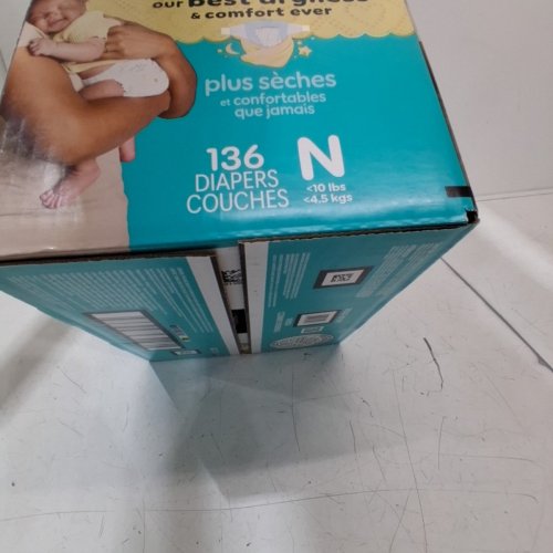 136PK PAMPERS SWADDLERS DISPOSABLE BABY DIAPERS - NEWBORN SIZE image 3