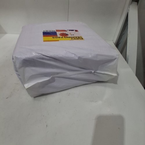 100PK WOONONO KENNEL ULTRA ABSORBENT PUPPY TRAINING PADS - 22" X 22" - WHITE / BLUE image 3