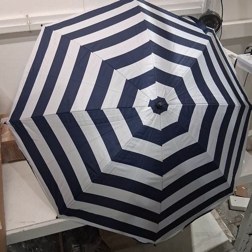 CLAMP-ON UMBRELLA - NAVY/WHITE image 2