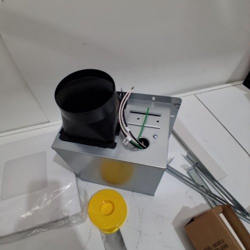DEWSTOP BREEZE EASY 80-110 CFM EASY INSTALL BATHROOM HUMIDITY SENSING EXHAUST FAN WITH ADJUSTABLE LED LIGHT & SWITCH - 110 SQ.FT - WHITE (MODEL: FL300-2W / 3195227) image 5