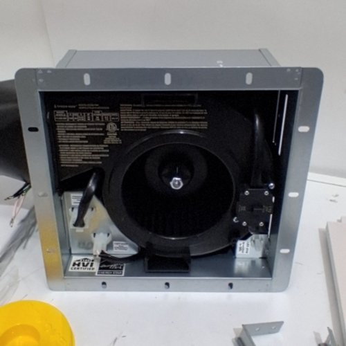 DEWSTOP BREEZE EASY 80-110 CFM EASY INSTALL BATHROOM HUMIDITY SENSING EXHAUST FAN WITH ADJUSTABLE LED LIGHT & SWITCH - 110 SQ.FT - WHITE (MODEL: FL300-2W / 3195227) image 6