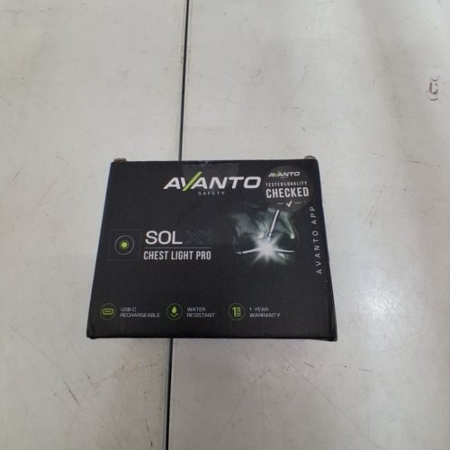 AVANTO SAFETY SOLX1 CHEST LIGHT PRO - 500LM - 2 LIGHT MODES - BLACK image 2