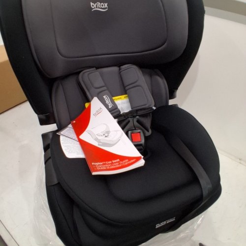 BRITAX POPLAR CLICK TIGHT CONVERTIBLE REAR AND FRONT FACING CAR SEAT - 40LB REAR FACING MAX LOAD / 65LB FRONT FACING MAX LOAD - STONE ONYX / BLACK GREY (MODEL: E1C963M) image 4