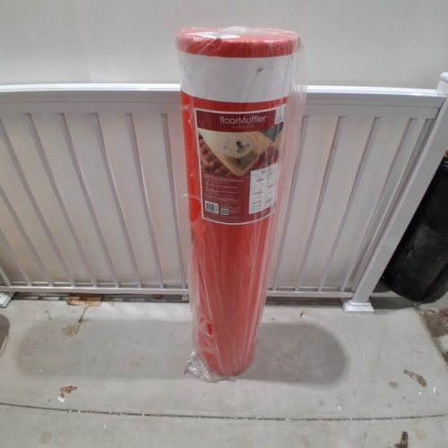 FLOORMUFFLER ULTRASEAL ACOUSTICAL UNDERLAYMENT FOR LAMINATE AND WOOD FLOORS - 4FT X 75FT X 0.08" (300 SQ.FT) (MODEL: 1001902479) image 3