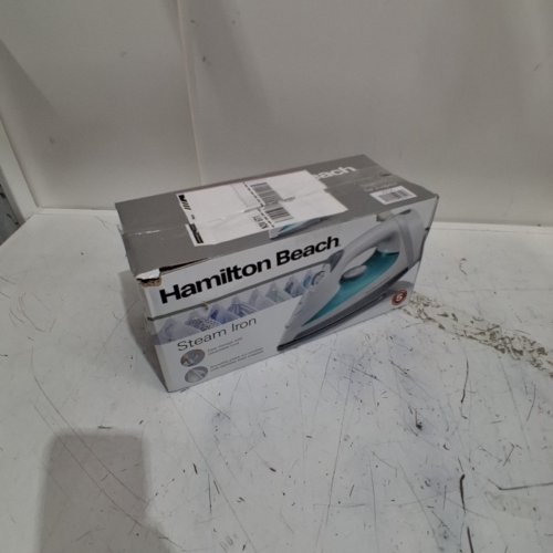HAMILTON BEACH STEAM IRON STAINELESS STEEL SOLEPLATE - TEAL (MODEL:14212C) image 5