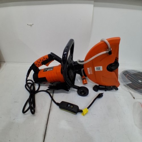 ELECTRIC CONCRETE SAW WITH 15A MOTOR WATER LINE PUMP - 12" BLADE & 4.5" MAX CUTTING DEPTH - 1800W - ORANGE (MODEL: DC305) image 3