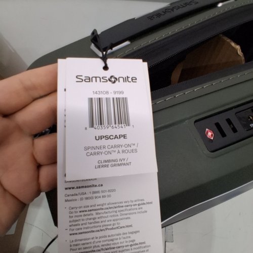 SAMSONITE UPSCAPE SPINNER HARDSHELL CARRY-ON LUGGAGE - 20" - OLIVE GREEN image 2
