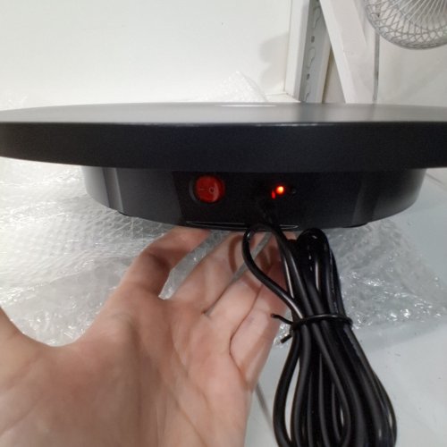 FLYRIVERGO PHOTOGRAPHY TURNTABLE WITH REMOTE - 16.5"/220LBS MAX - BLACK (MODEL: YZM-24) image 2