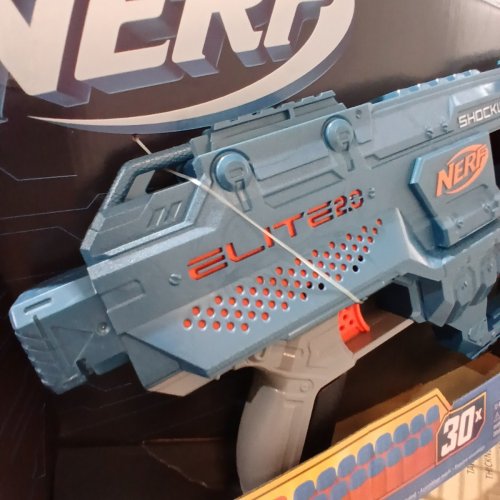 NERF ELITE SHOCKWAVE 2.0 BLUE/ORANGE 30 DARTS RD-15 image 4
