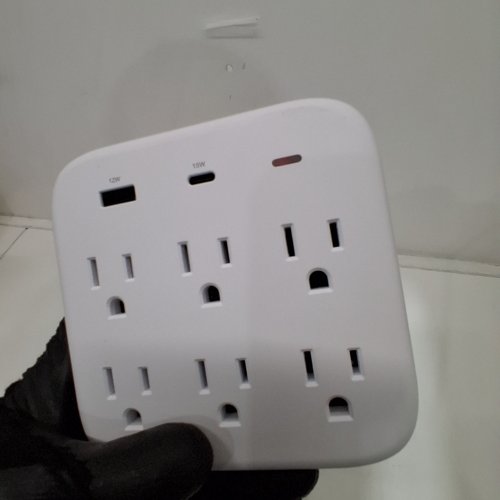 DEALWORTHY 6-OUTLET SURGE PROTECTOR WALL TAP - WHITE image 2
