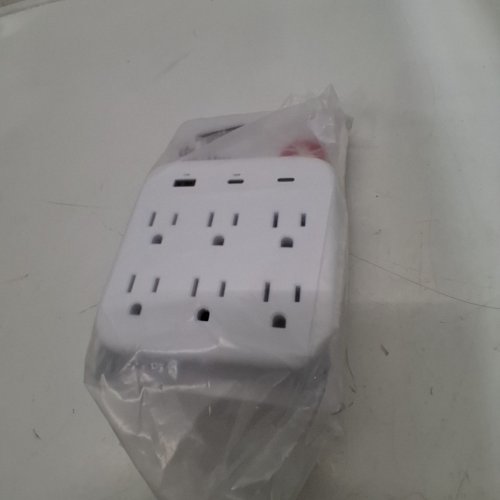 DEALWORTHY 6-OUTLET SURGE PROTECTOR WALL TAP - WHITE image 5