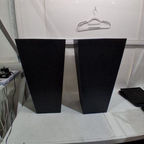 2PK TORIEXON HEAVY DUTY TALL METAL TAPER PLANTER - 30" - BLACK image 2
