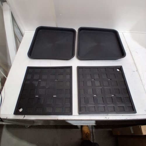 2PK TORIEXON HEAVY DUTY TALL METAL TAPER PLANTER - 30" - BLACK image 3