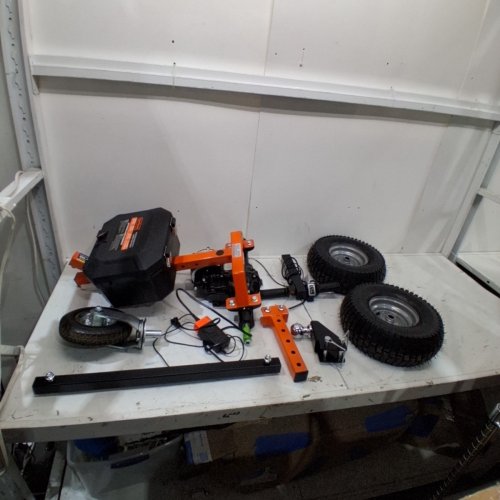 SUPERHANDY ELECTRIC POWER TRAILER DOLLY - 42" X 24" X 40" - 2800 LBS TOWING CAPACITY - ORANGE AND BLACK (MODEL: GCA0047) image 2