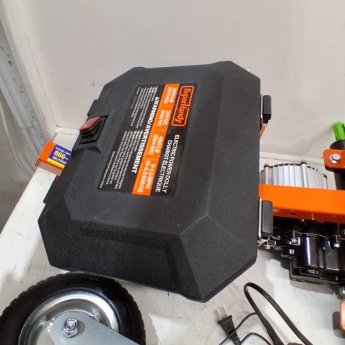 SUPERHANDY ELECTRIC POWER TRAILER DOLLY - 42" X 24" X 40" - 2800 LBS TOWING CAPACITY - ORANGE AND BLACK (MODEL: GCA0047) image 4