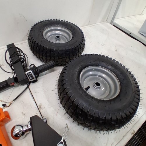 SUPERHANDY ELECTRIC POWER TRAILER DOLLY - 42" X 24" X 40" - 2800 LBS TOWING CAPACITY - ORANGE AND BLACK (MODEL: GCA0047) image 5