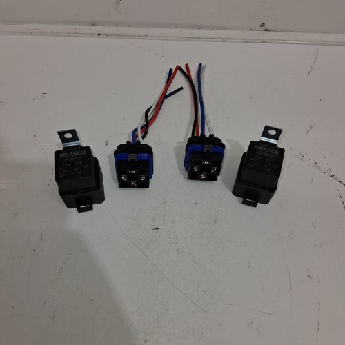 2PC WEASCH AUTOMOTIVE RELAY WIRING HARNESS SET - 12 V 40A (MODEL: JD1912) image 2