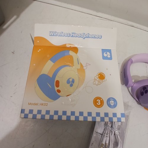 WIRELESS KIDS HEADPHONES - LAVENDER (MODEL: HK02) image 3