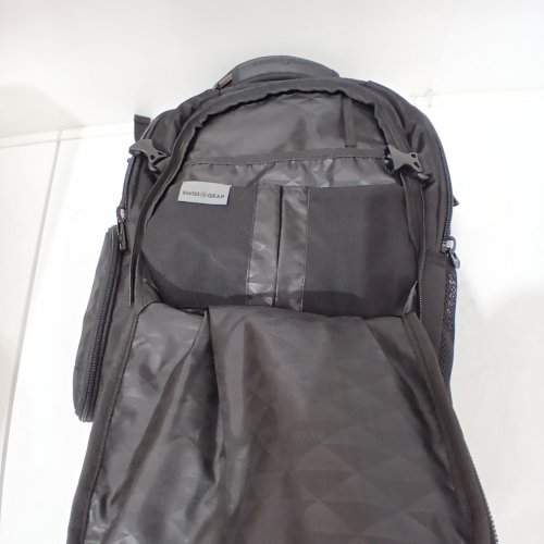 SWISS GEAR TRAVEL TECH ELITE LAPTOP BACKPACK WITH USB PORT - 32LBS CAP - BLACK image 6