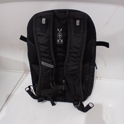 SWISS GEAR TRAVEL TECH ELITE LAPTOP BACKPACK WITH USB PORT - 32LBS CAP - BLACK image 8